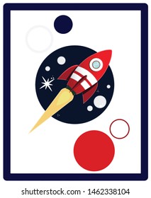 the spaceship around the planets