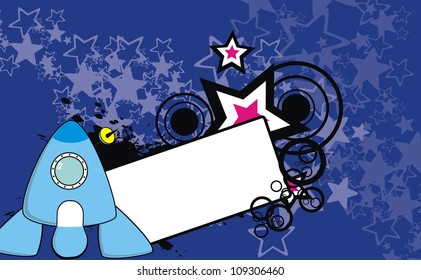 spaceship background copysapace in vector format