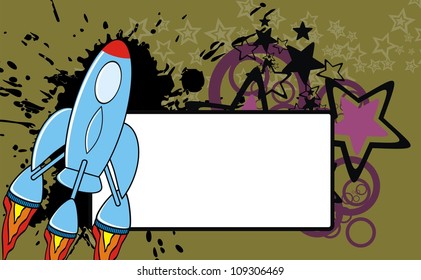 spaceship background copysapace in vector format