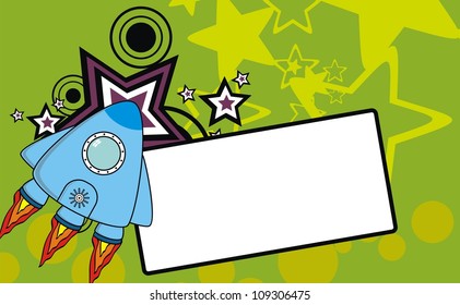 spaceship background copysapace in vector format