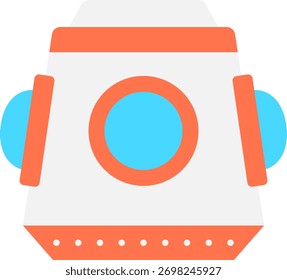 Spaceship Capsule Icon for Space Exploration