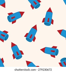 Spaceship , cartoon seamless pattern background
