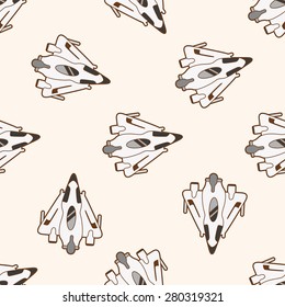 spaceship , cartoon seamless pattern background