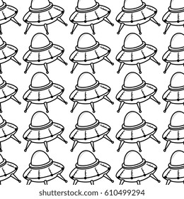 spaceship child toy icon background