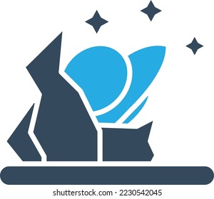 spaceship crash Vector Icon which is suitable for commercial work and easily modify or edit it
