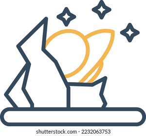 spaceship crash  Vector Icon which is suitable for commercial work and easily modify or edit it
