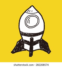spaceship doodle