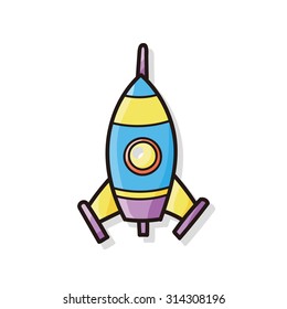 spaceship doodle