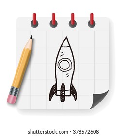 spaceship doodle