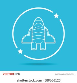 spaceship doodle