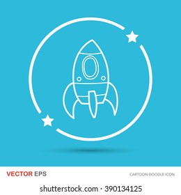spaceship doodle