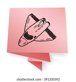 spaceship doodle