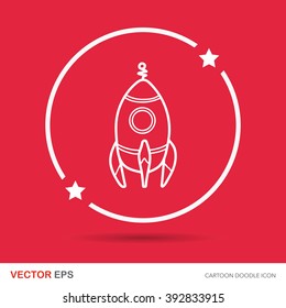 spaceship doodle