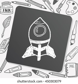 spaceship doodle