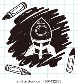 spaceship doodle