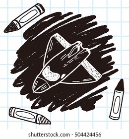 spaceship doodle