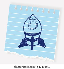 spaceship doodle