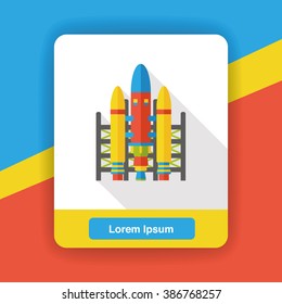 Spaceship flat icon