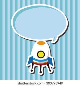 Spaceship flat icon elements background,eps10