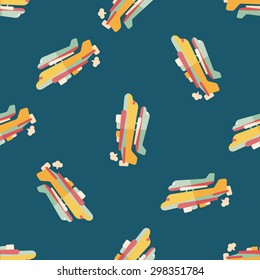 Spaceship flat icon,eps10 seamless pattern background