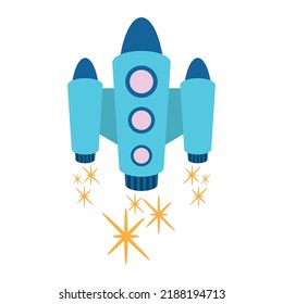 spaceship flying space outer icon