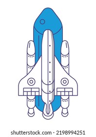 spaceship flying space outer icon