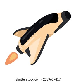 spaceship flying space outer icon