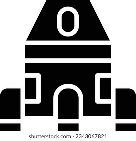 Spaceship Glyph Icon - Single Icon, Vector
