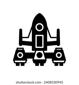 Spaceship House Symbol in Vektorgrafik. Illustration