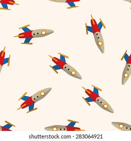Spaceship icon 10,seamless pattern