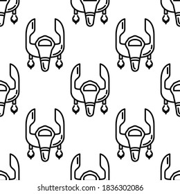 Spaceship icon illustration isolated vector sign symbol.