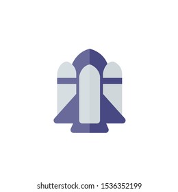 Spaceship Icon , Rocket Logo, Space Symbol .