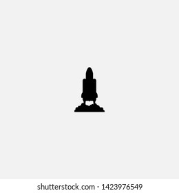 spaceship icon sign signifier vector