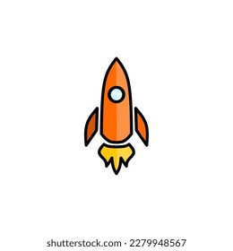 spaceship icon, a simple spaceship design with an elegant concept