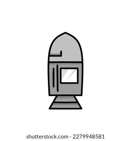 spaceship icon, a simple spaceship design with an elegant concept
