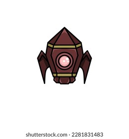 spaceship icon, a simple spaceship design with an elegant concept