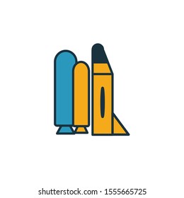 Spaceship icon. Simple element from space icons collection. Creative Spaceship icon ui, ux, apps, software and infographics.