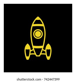 spaceship icon vector