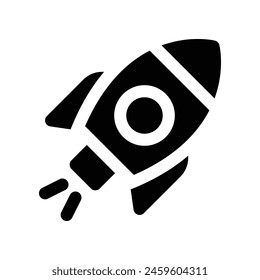 spaceship icon. vector glyph icon for your website, mobile, presentation, and logo design.