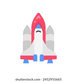 Spaceship  icon in vector. Logotype
