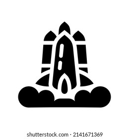 Spaceship Icon Vector Symbol Design Illustration