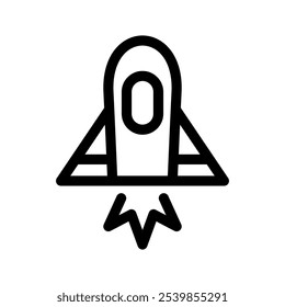 Spaceship Icon Vector Symbol Design Illustration