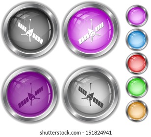 Spaceship. Internet buttons.