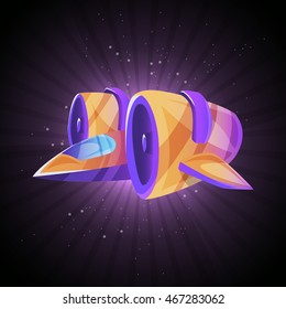 spaceship. jet transport. element for design games