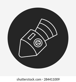 Spaceship line icon