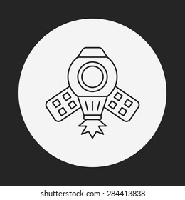 Spaceship line icon