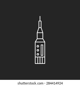 Spaceship line icon