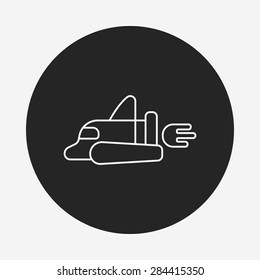 Spaceship line icon