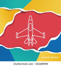 Spaceship line icon