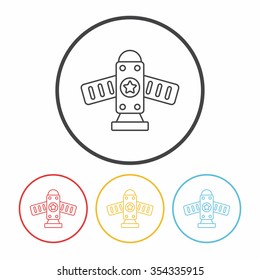 Spaceship line icon